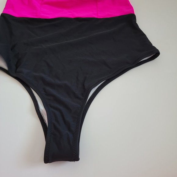 Color Block Women One Piece Swimsuit size M NWOT - Picture 8 of 9